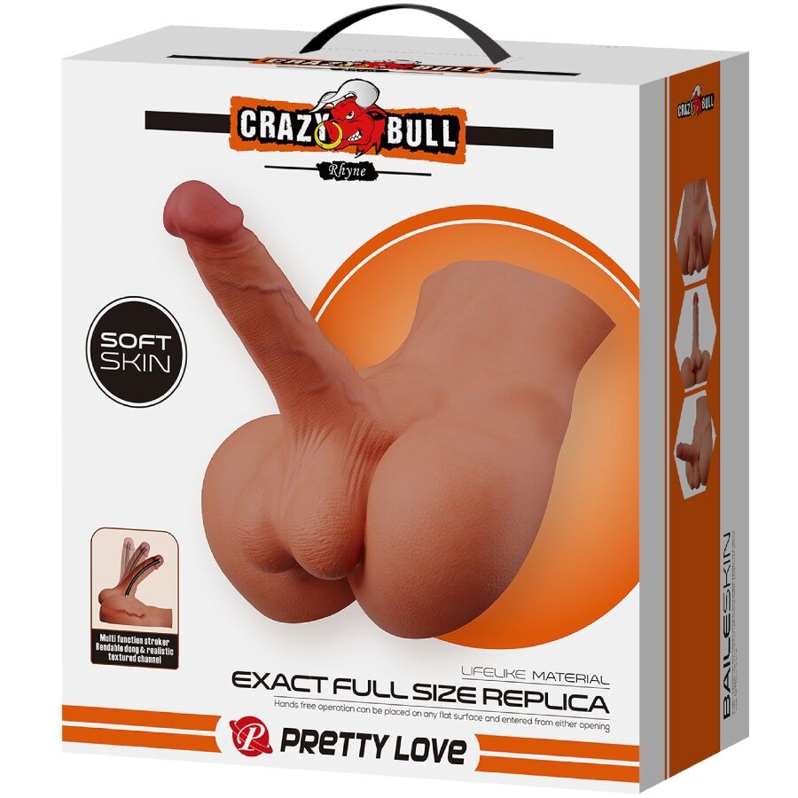 Crazy Bull-Rhyne Back Masturbator Realist Natural-TPE, impermeabile · Masturbatori (imaginea 9)