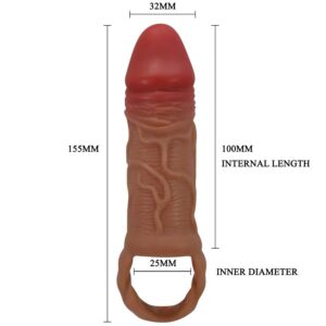 For Him-Peirre Guaina per pene 10 cm-TPR, impermeabile — PRETTY LOVE · Anelli & Guaine per pene (imaginea 5)