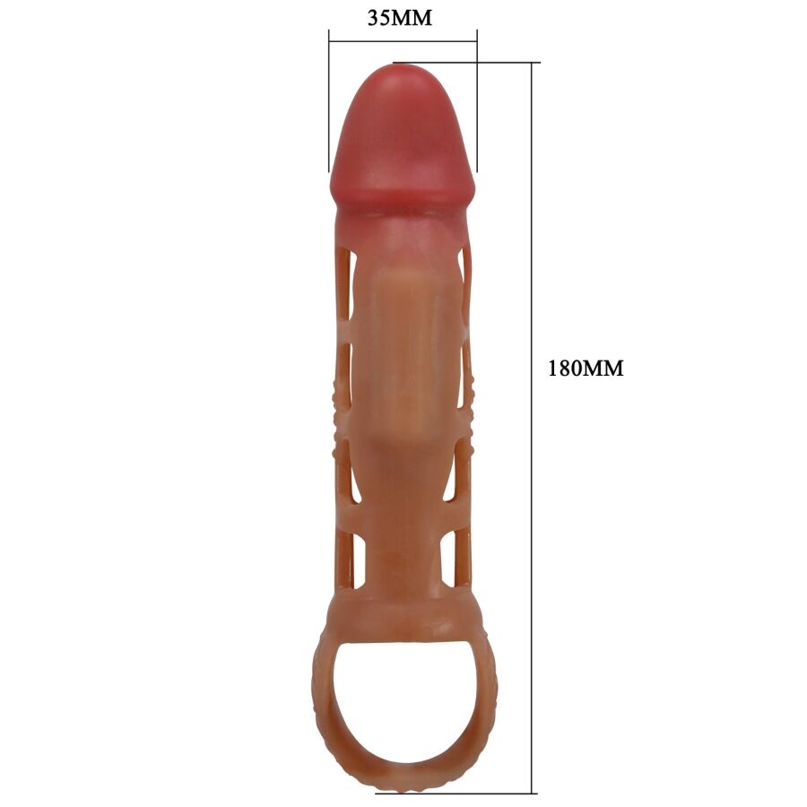 For Him-Preston Guaina Vibratore per Pene 18 cm-TPR — PRETTY LOVE · Anelli & Guaine per pene (imaginea 6)