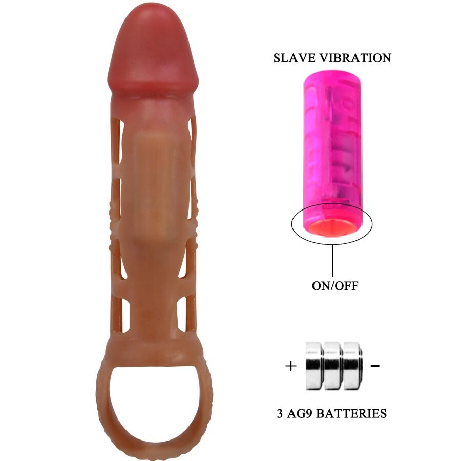 For Him-Preston Guaina Vibratore per Pene 18 cm-TPR — PRETTY LOVE · Anelli & Guaine per pene (imaginea 8)