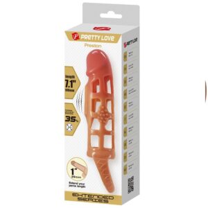 For Him-Preston Guaina Vibratore per Pene 18 cm-TPR — PRETTY LOVE · Anelli & Guaine per pene (imaginea 9)