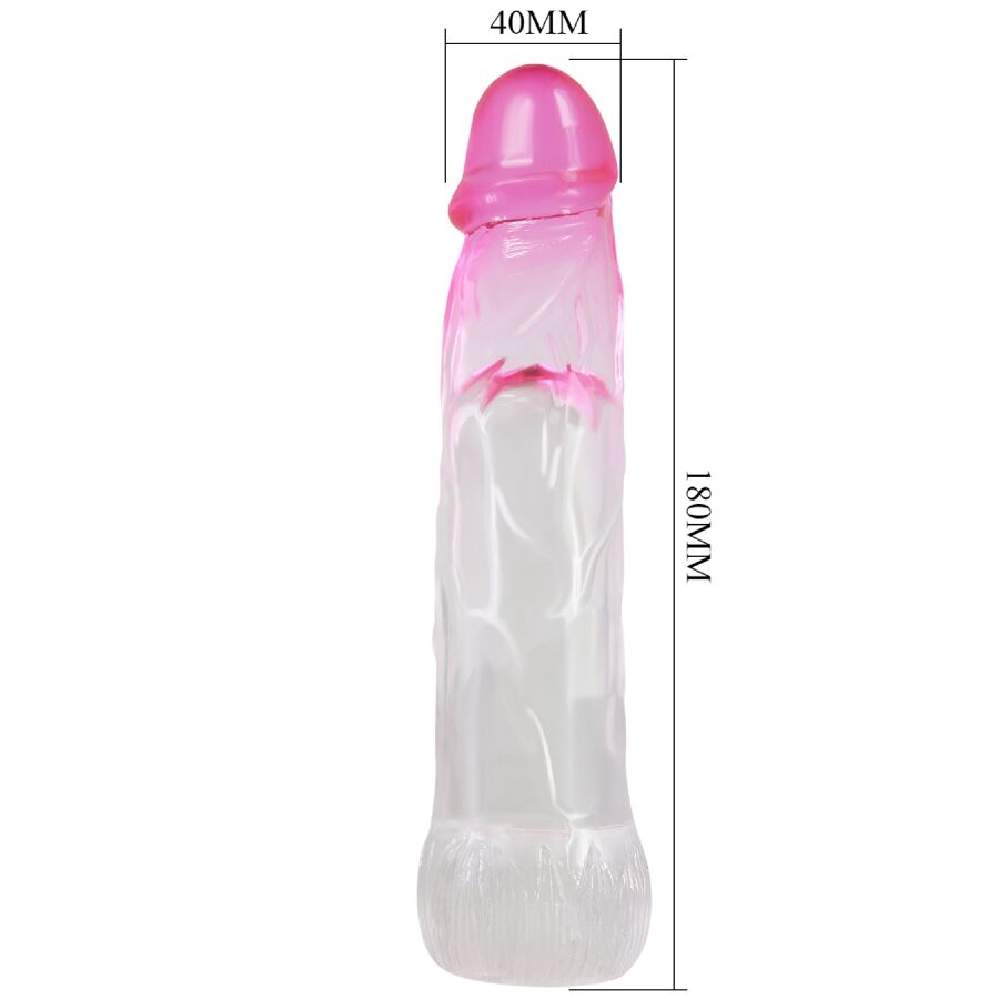 For Him-Neron Realistico Guaina Estensione Pene 6 cm, Rosa-TPR 4 For Him-Neron Realistico Guaina Estensione Pene 6 cm, Rosa-TPR — PRETTY LOVE · Anelli & Guaine per pene (imaginea 4)
