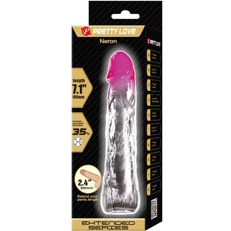 For Him-Neron Realistico Guaina Estensione Pene 6 cm, Rosa-TPR 6 For Him-Neron Realistico Guaina Estensione Pene 6 cm, Rosa-TPR — PRETTY LOVE · Anelli & Guaine per pene (imaginea 6)