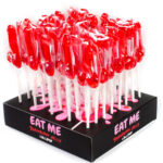 Secretplay Cosmetic-Display Assortimento Lecca-lecca Pene Fragole, 40 · Articoli divertenti