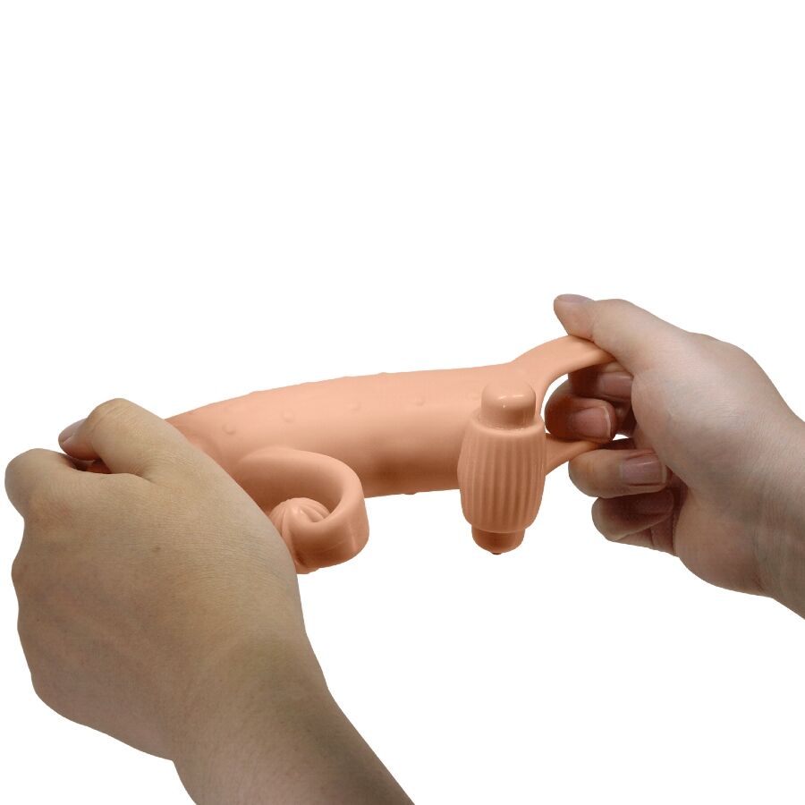 Romance-Guaina Vibrante per Pene Naturale-TPE · Anelli & Guaine per pene (imaginea 6)