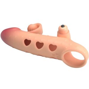 Romance-Guaina Vibrante per Pene Naturale-TPE · Anelli & Guaine per pene (imaginea 4)