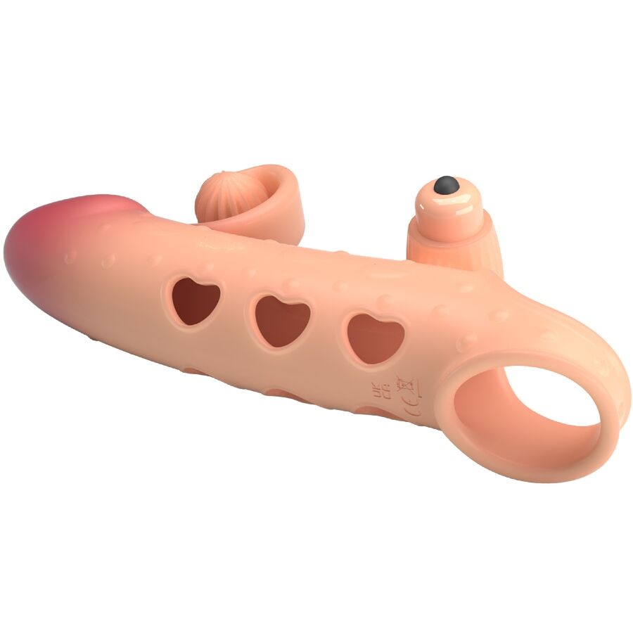Romance-Guaina Vibrante per Pene Naturale-TPE · Anelli & Guaine per pene (imaginea 4)
