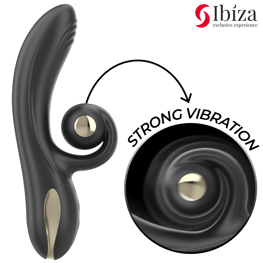 Ibiza Technology-Twister Vibratore Rotativo con Stimolatore Curvo 3 Ibiza Technology-Twister Vibratore Rotativo con Stimolatore Curvo · Vibratori (immagine 3)