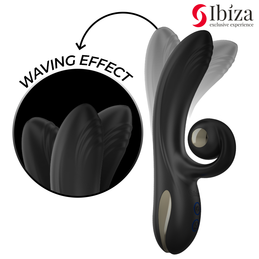 Ibiza Technology-Twister Vibratore Rotativo con Stimolatore Curvo 2 Ibiza Technology-Twister Vibratore Rotativo con Stimolatore Curvo · Vibratori (immagine 2)
