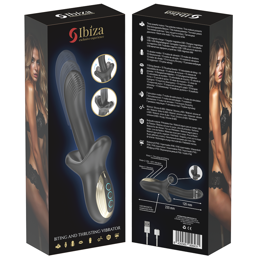 Ibiza-Vibratore potente con effetto di spinta — IBIZA TECHNOLOGY · Vibratori (imaginea 7)