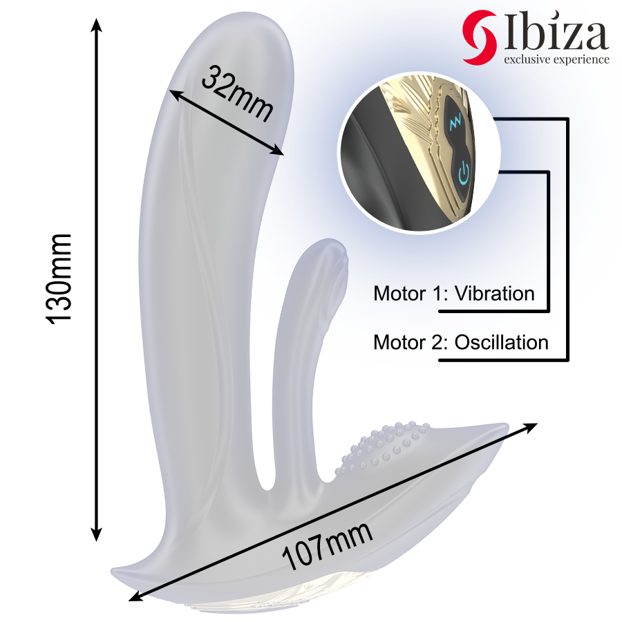 Ibiza Technology-Vibratore indossabile con stimolazione punto G e · Vibratori (imaginea 5)