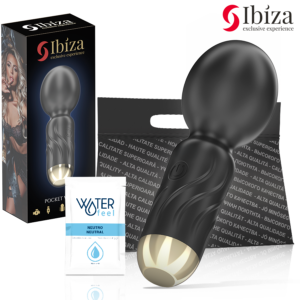 Ibiza-Pocket Wand Vibrator-Silicone, 10 velocità, Ricaricabile, USB