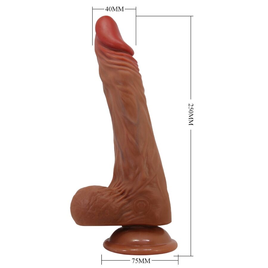 Baile Vibrators-Calisto Realistic Dildo 24 cm Flesh-TPR, 5 Trepte · Vibratoare (imaginea 6)