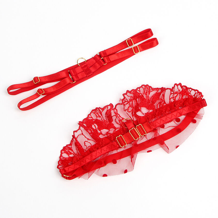 Subblime-957506 Set reggiseno e giarrettiera in pizzo Rosso 4 Subblime-957506 Set reggiseno e giarrettiera in pizzo Rosso · Lingerie sexy donna (imaginea 5)