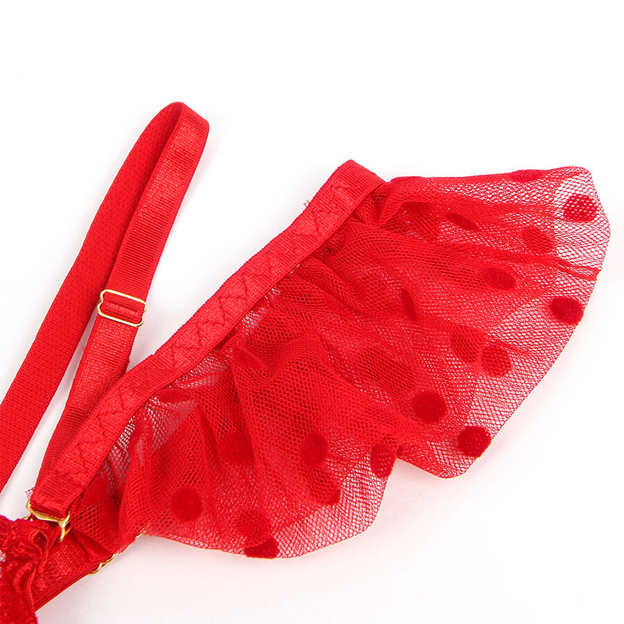 Subblime-957506 Set reggiseno e giarrettiera in pizzo Rosso 7 Subblime-957506 Set reggiseno e giarrettiera in pizzo Rosso · Lingerie sexy donna (imaginea 8)