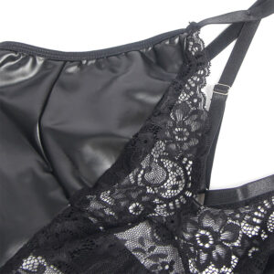 Subblime-957520 Abito in Pelle Ecologico (pu) con Pizzo · Lingerie sexy donna (imaginea 9)