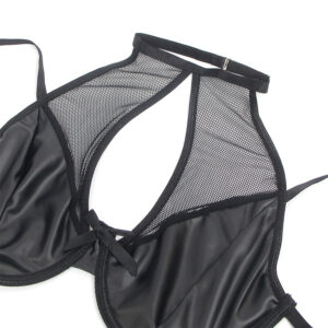 Subblime-957582 Set reggiseno e gonna in pelle Pu Nero 13 Subblime-957582 Set reggiseno e gonna in pelle Pu Nero · Lingerie sexy donna (imaginea 5)