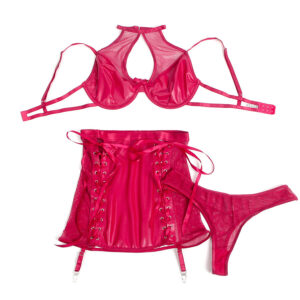 Subblime-957605 Set reggiseno e gonna effetto pelle Rosso 15 Subblime-957605 Set reggiseno e gonna effetto pelle Rosso · Lingerie sexy donna (imaginea 5)