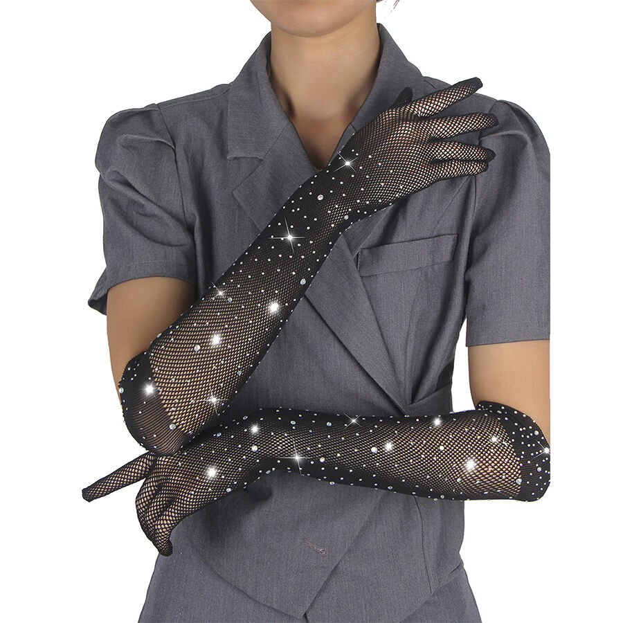 Subblime Accesories-957469SHINE Guanti Neri Trasparente