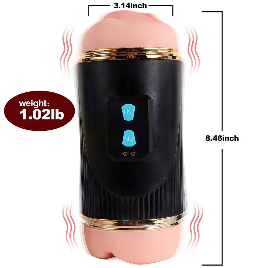 Shequ-Kay Masturbatore Doppia Bocca e Vagina con Vibrazione TPE 6 Shequ-Kay Masturbatore Doppia Bocca e Vagina con Vibrazione TPE · Masturbatori (immagine 6)