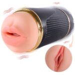 Shequ-Kay Masturbatore Doppia Bocca e Vagina con Vibrazione TPE · Masturbatori