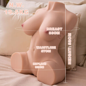 Xise-Torso Femminile Realistico Dania con Vibrazioni 52 cm TPE · Bambole & Gonfiabili (imaginea 12)