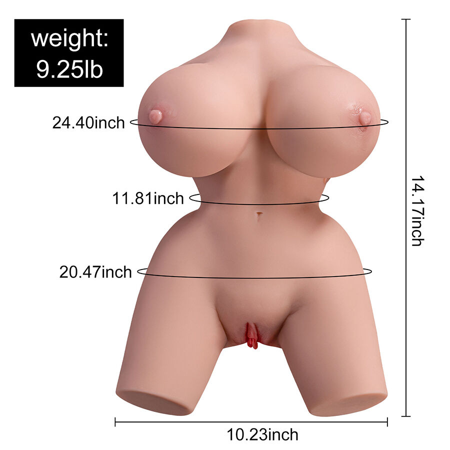 Xise-Torso Femminile Realista Frieda con Vibrazioni 36 cm TPE · Bambole & Gonfiabili (imaginea 6)