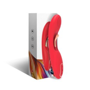 Armony Vibrators-Vibratore a lingua oscillante Rosso-Silicone, 7