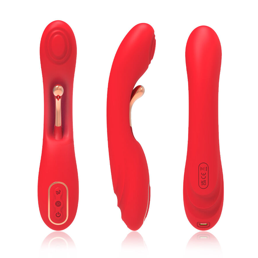 Armony Vibrators-Vibratore a lingua oscillante Rosso-Silicone, 7 3 Armony Vibrators-Vibratore a lingua oscillante Rosso-Silicone, 7 · Vibratori (imaginea 3)