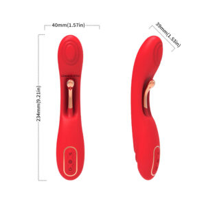 Armony Vibrators-Vibratore a lingua oscillante Rosso-Silicone, 7 · Vibratori (imaginea 8)