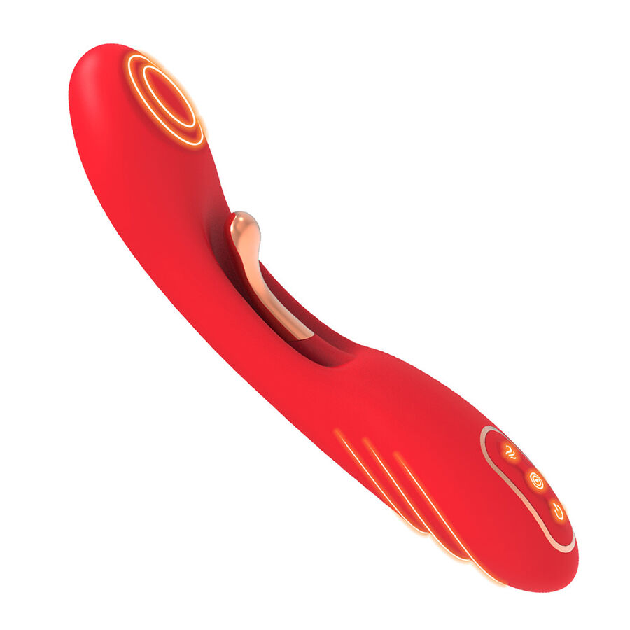 Armony Vibrators-Vibratore a lingua oscillante Rosso-Silicone, 7 · Vibratori (imaginea 6)