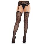 Leg Avenue-Calze con Giarrettiere Cuore, Nere · Lingerie spicy & Bodystocking