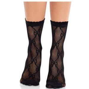 Leg Avenue Hosiery-Calzini Caviglie Rete con Gonna, Nero 6 Leg Avenue Hosiery-Calzini Caviglie Rete con Gonna, Nero · Lingerie sexy donna (imaginea 3)