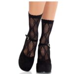 Leg Avenue Hosiery-Calzini Caviglie Rete con Gonna, Nero · Lingerie sexy donna