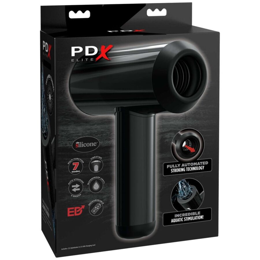 Pdx Elite-Masturbatore Automatico Doppio Acquatico-Silicone, 3 velocità