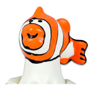 Condomerie-Preservativo Dipinto Manuale 'fish' Arancione-Latex · Preservativi divertenti