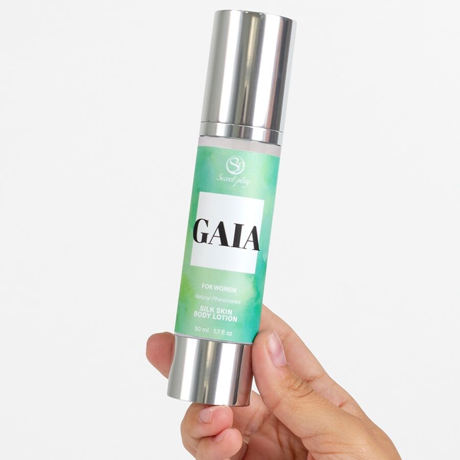 Secretplay Cosmetic-Gaia Silk Skin Lozione Femminile 50 ml · Massaggio erotico (immagine 2)