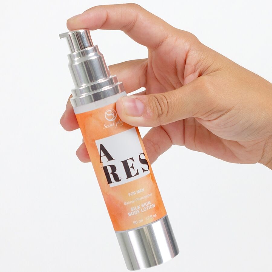 Secretplay Cosmetic-Ares Silk Skin Lozione per Uomini 50 ml · Massaggio erotico (immagine 2)