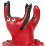Condomerie-Preservativo Dipinto Manuale Red Scorpio-Latex · Preservativi divertenti