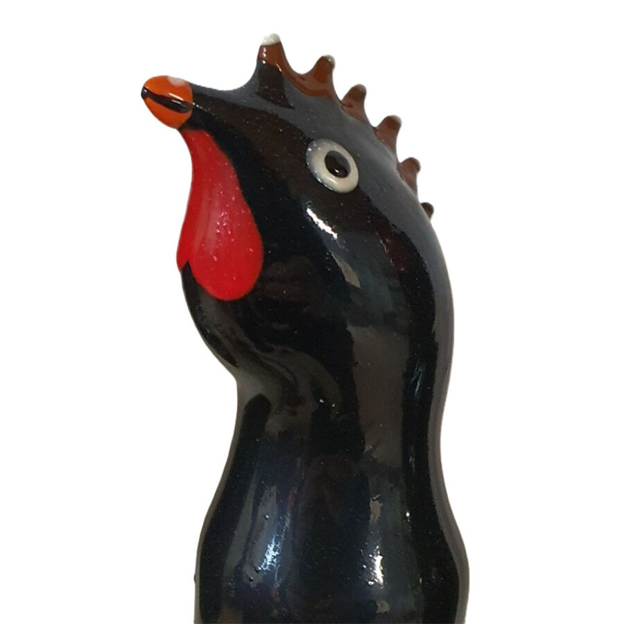 Condomerie-Preservativo Dipinto Manuale Black Rooster-Latex
