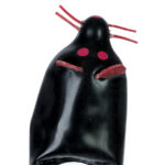 Condomerie-Preservativo Dipinto Manuale Black Mouse Xl-Latex · Preservativi divertenti