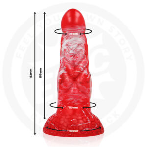 Epic-Dildo Agnis Crimson Fire-Silicone · Dildo & Stimolatori (immagine 5)