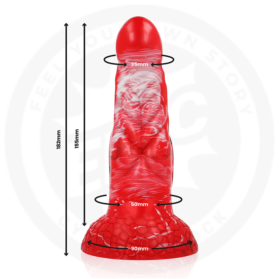 Epic-Dildo Agnis Crimson Fire-Silicone · Dildo & Stimolatori (immagine 5)