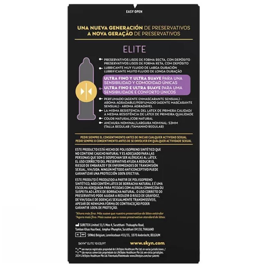Skyn-Elite Preservativo Ultrasottile, 10 Pezzi 3 Skyn-Elite Preservativo Ultrasottile, 10 Pezzi · Preservativi (imaginea 3)