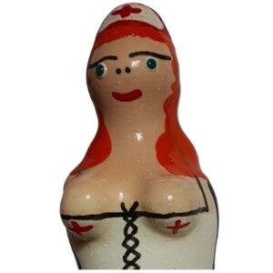 Condomerie-Preservativo Dipinto Manuale Infermiera Rossa-Latex