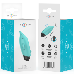 Intense Fun Toys-Echo Bullet Vibrant Dolphin Blu 8 X 4.7 cm · Vibratori (immagine 6)