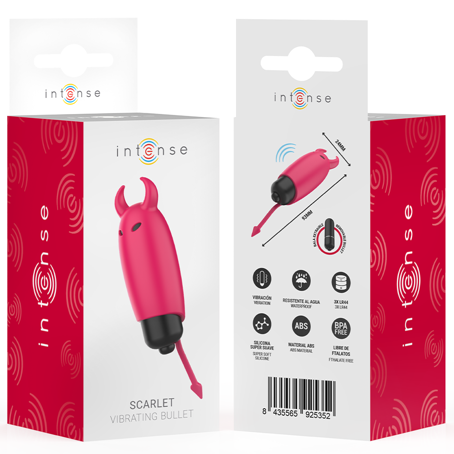 Intense Fun Toys-Scarlet Mini-bullet con Vibrazioni Demone Rosso 9.3 cm 6 Intense Fun Toys-Scarlet Mini-bullet con Vibrazioni Demone Rosso 9.3 cm · Vibratori (imaginea 6)