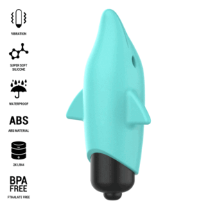Intense Fun Toys-Echo Bullet Vibrant Dolphin Blu 8 X 4.7 cm · Vibratori (immagine 7)