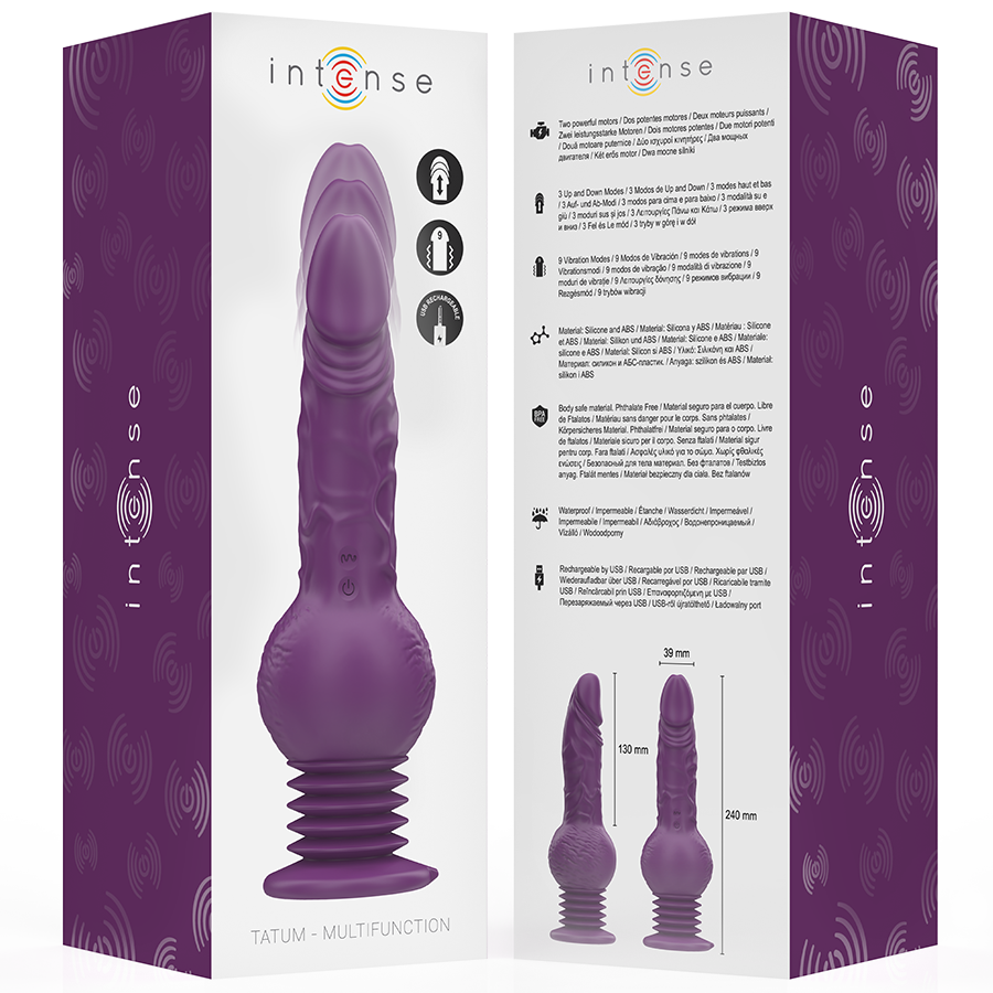 Intense High Tech-Tatum Vibratore Multifunzione con Movimento 7 Intense High Tech-Tatum Vibratore Multifunzione con Movimento · Vibratori (imaginea 7)