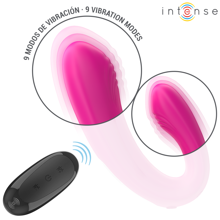Intense Remote Control-Janet Doppio Stimolatore a Forma di U · Giocattoli per coppie (immagine 5)